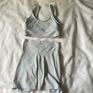 Aritzia biker short set